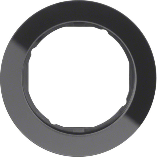 Berker 10112016 Rahmen 1fach Serie R.Classic Glas. schwarz