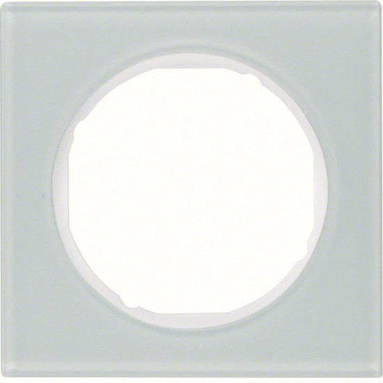 Berker 10112209 Rahmen 1fach R.3 Glas. polarweiß