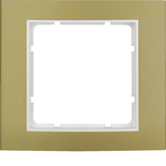 Berker 10113046 Rahmen 1fach B.3 Alu. gold/polarweiß