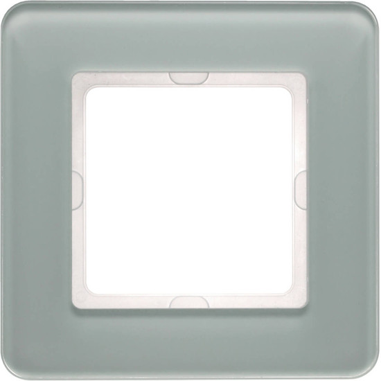 Berker 10116079 Rahmen 1fach. Q.7. Glas polarweiß