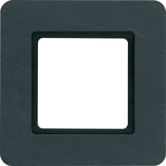 Berker 10116130 Rahmen 1fach Q.7 für LED-Beleuchtung durch LED-Modul. Schiefer anthrazit