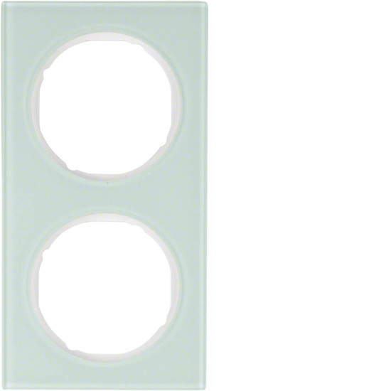 Berker 10122209 Rahmen 2fach R.3 Glas. polarweiß