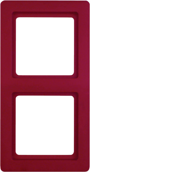 Berker 10126062 Rahmen 2fach Q.1 rot. samt