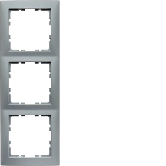 Berker 10139939 Rahmen 3fach. S.1. aluminium matt