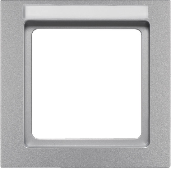 Berker 10516094 Rahmen 1fach mit Beschriftungsfeld Q.3 alu samt. lackiert