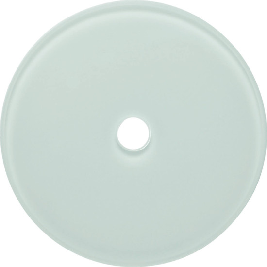 Berker 109009 Glasabdeckplatte für Drehschalter/-taster Serie Glas polarweiß