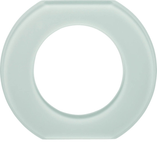 Berker 109309 Glasmittelrahmen 1fach Serie Glas polarweiß