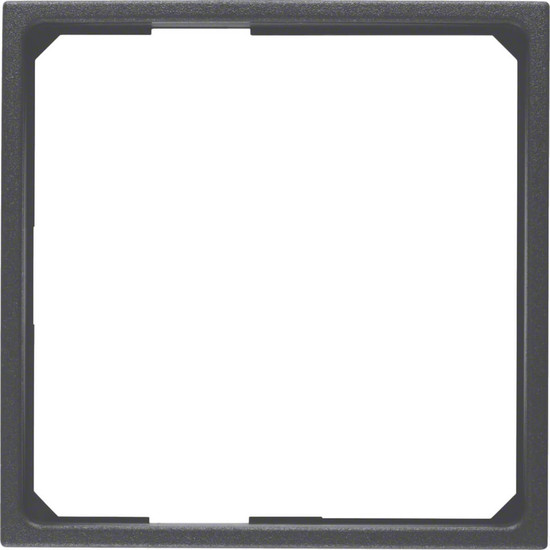 Berker 11091616 Adapterring für Zentralstück 50 x 50 mm S.1/B.3/B.7 anthrazit. matt