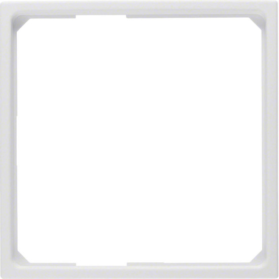 Berker 11091919 Adapterring für Zentralstück 50 x 50 mm S.1/B.3/B.7 polarweiß. matt