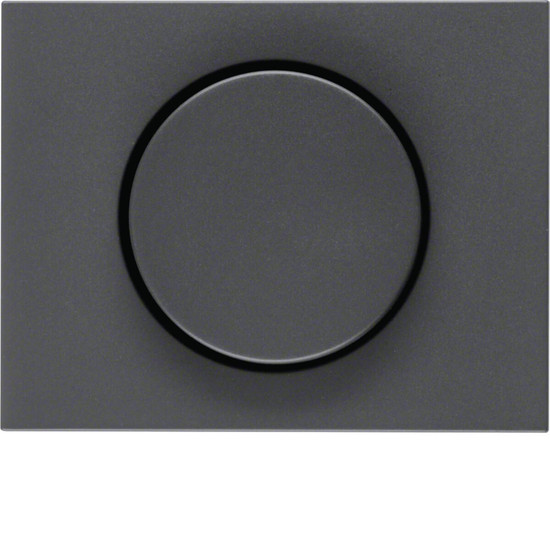 Berker 11357006 Zentralstück mit Regulierknopf für Drehdimmer K.1 anthrazit. matt