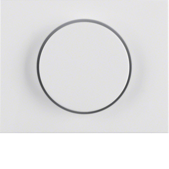 Berker 11357009 Zentralstück mit Regulierknopf für Drehdimmer K.1 polarweiß. glänzend