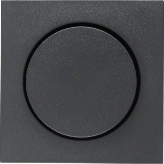 Berker 11371606 Zentralstück mit Regulierknopf für Drehdimmer S.1/B.3/B.7 anthrazit. matt