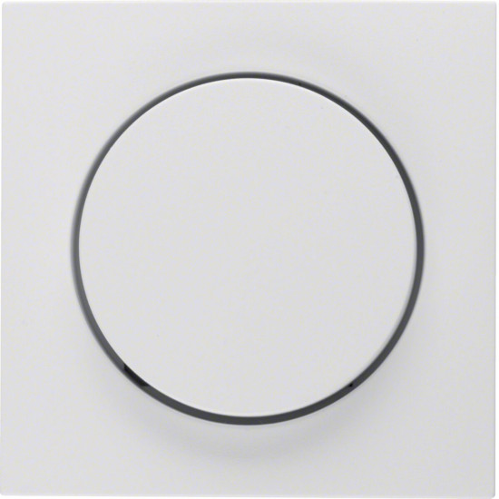 Berker 11371909 Zentralstück mit Regulierknopf für Drehdimmer S.1/B.3/B.7 polarweiß. matt