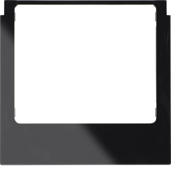 Berker 13192245 Designrahmen eckig schwarz. glänzend