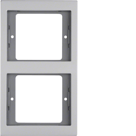 Berker 13237003 Rahmen 2fach senkrecht. K.5. Alu. Aluminium eloxiert