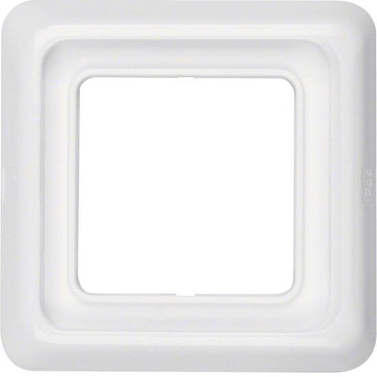 Berker 132809 Rahmen 1fach mit Dichtung wg Up IP44 polarweiß. glänzend