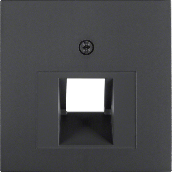 Berker 14071606 Zentralstück für UAE Steckdose S.1/B.3/B.7 anthrazit. matt
