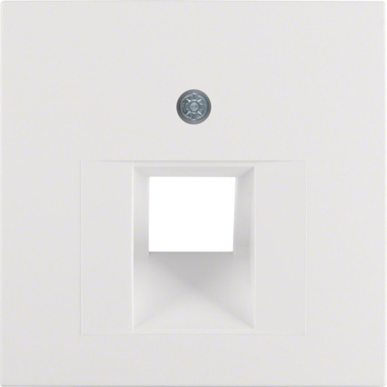 Berker 14071909 Zentralstück für UAE Steckdose S.1/B.3/B.7 polarweiß. matt