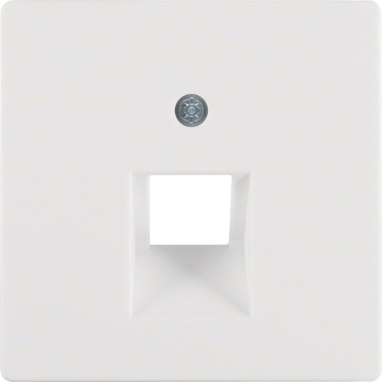 Berker 14076089 Zentralstück für UAE Steckdose Q.x polarweiß. samt