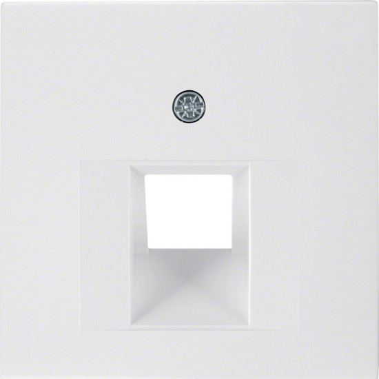 Berker 14078989 Zentralstück für UAE Steckdose S.1/B.3/B.7 polarweiß. glänzend