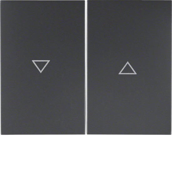 Berker 14357106 Wippe 2fach mit Aufdruck Symbol Pfeil K.1 anthrazit. matt