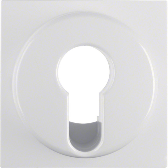 Berker 15078989 Zentralstück für Schlüsselschalter/-taster S.1/B.3/B.7 polarweiß. glänzend