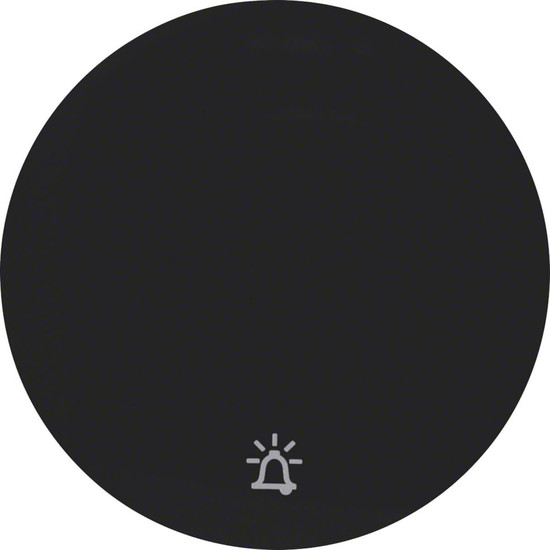 Berker 16202025 Wippe mit Aufdruck Symbol Klingel R.1/R.3 schwarz. glänzend