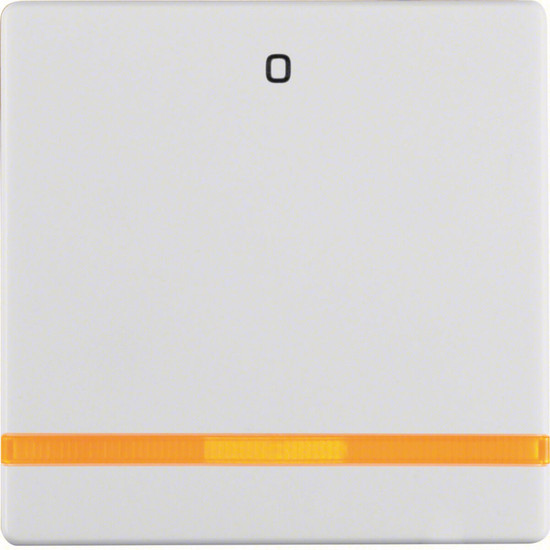 Berker 16246089 Wippe mit oranger Linse und Aufdruck 0 Q.x polarweiß. samt