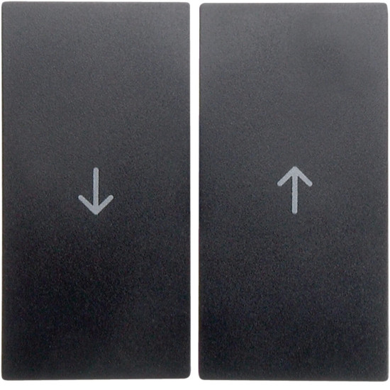 Berker 16251606 Wippe 2fach mit Aufdruck Symbol Pfeil S.1/B.3/B.7 anthrazit. matt