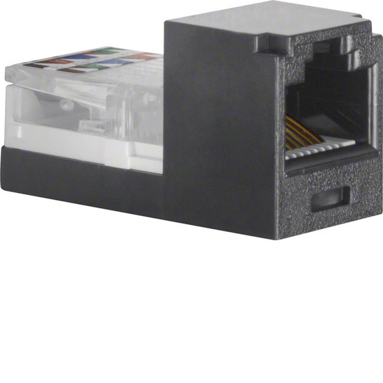 Berker 1980 Mini Jack 8-polig. RJ45 Cat.5E. Zubehör. schwarz