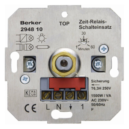 Berker 294810 Zeit-Relais-Schalteinsatz Hauselektronik