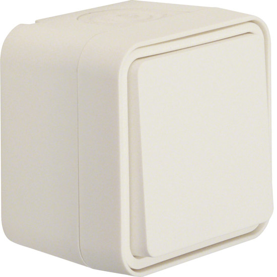 Berker 30763502 Wechselschalter AP W.1 polarweiß LT