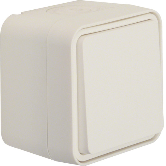 Berker 30773502 Kreuzschalter AP W.1 polarweiß LT