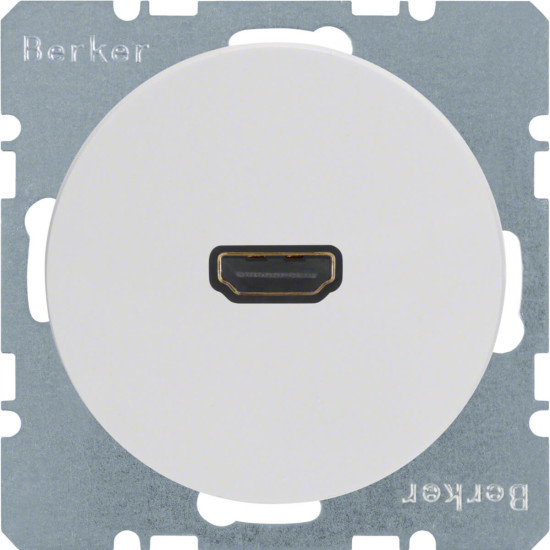 Berker 3315422089 High Definition Steckdose R.1/R.3 polarweiß. glänzend