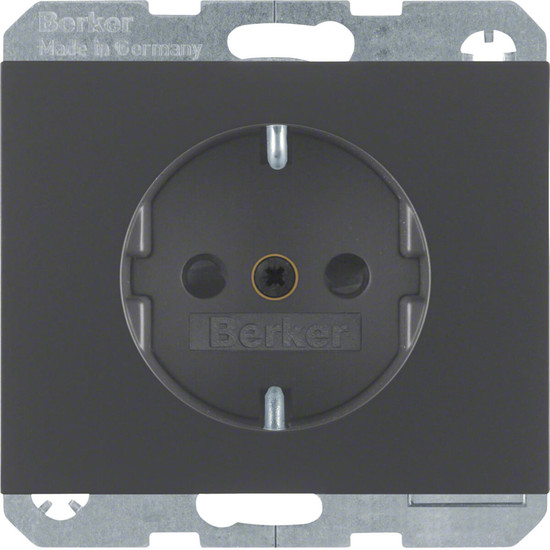 Berker 41357006 Steckdose Schuko mit erhöhtem Berührungsschutz K.1 anthrazit. matt