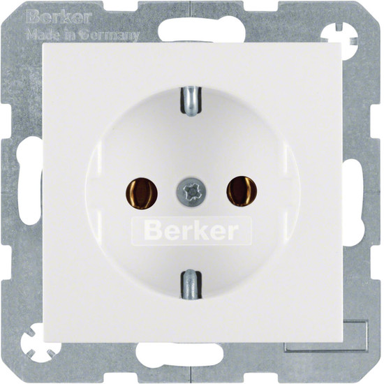 Berker 41431909 Steckdose Schuko S.1/B.3/B.7 polarweiß. matt