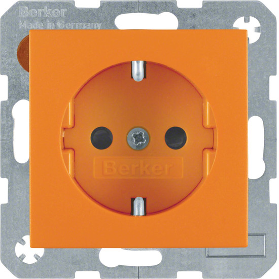 Berker 41431914 Steckdose Schuko S.1/B.3/B.7 orange. matt