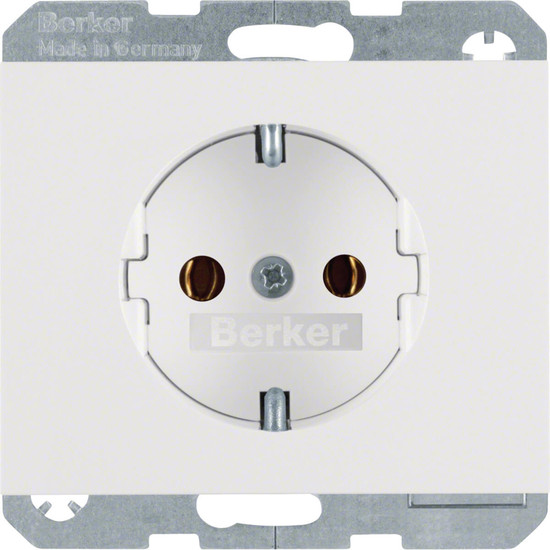 Berker 47157009 Steckdose Schuko. K.1. polarweiß glänzend