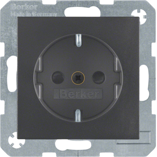 Berker 47231606 Steckdose Schuko mit erhöhtem Berührungsschutz S.1/B.3/B.7 anthrazit. matt