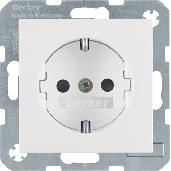 Berker 47231909 Steckdose Schuko mit erhöhtem Berührungsschutz S.1/B.3/B.7 polarweiß matt
