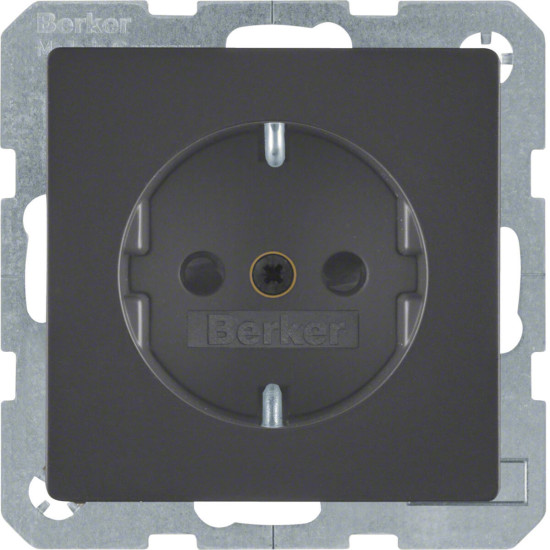Berker 47236086 Steckdose Schuko mit erhöhtem Berührungsschutz Q.x anthrazit samt
