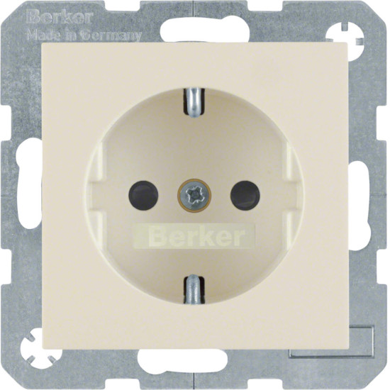 Berker 47238982 Steckdose Schuko mit erhöhtem Berührungsschutz S.1/B.3/B.7 weiß. glänzend