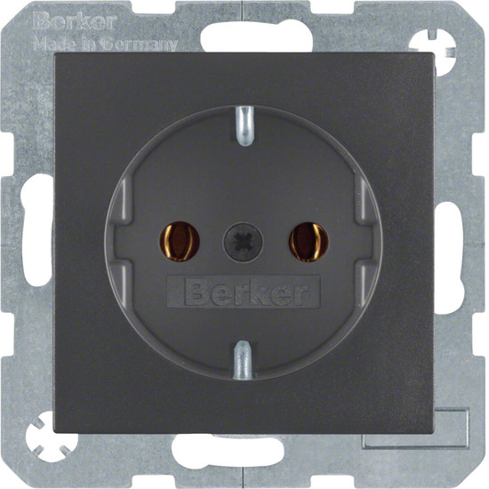 Berker 47431606 Steckdose Schuko S.1/B.3/B.7 anthrazit. matt