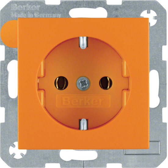 Berker 47431914 Steckdose Schuko S.1/B.3/B.7 orange. matt