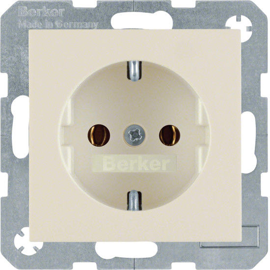 Berker 47438982 Steckdose Schuko S.1/B.3/B.7 weiß. glänzend