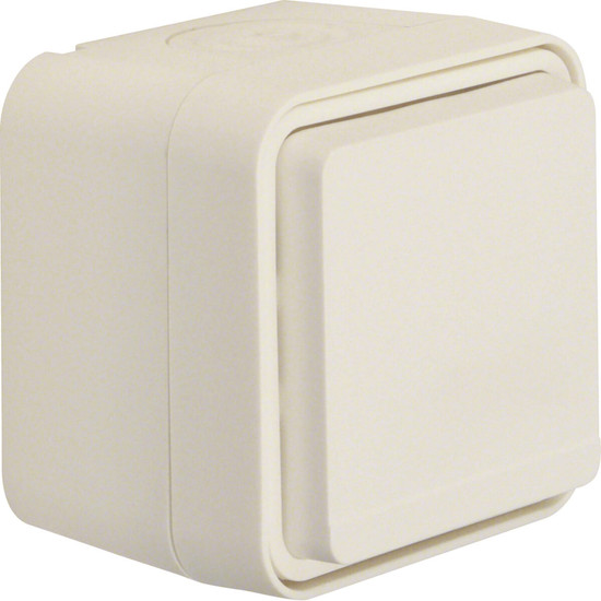 Berker 47633502 Steckdose Schuko m. Klappdeckel u. erh. Berührungsschutz W.1. polarweiß