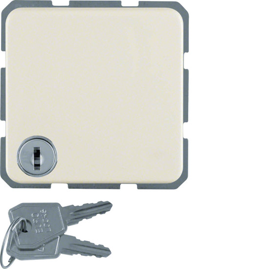 Berker 4763 Steckdose Schuko mit Klappdeckel und Schloss wg Up IP44 weiß glänzend