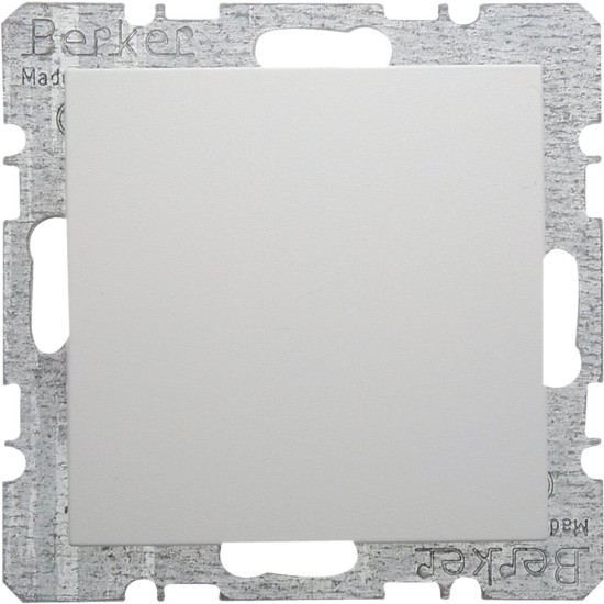 Berker 6710098989 Blindverschluss mit Zentralstück S.1/B.3/B.7 polarweiß. glänzend