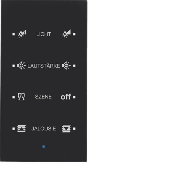 Berker 75144935 Glas-Sensor 4fach Komfort TS Sensor konfiguriert. schwarz