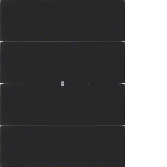 Berker 75164592 Tastsensor 4fach Komfort B.IQ Glas. schwarz